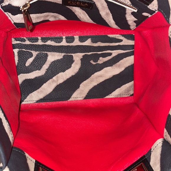 FURLA ANIMAL PRINT SMALL TOTE - Picture 6 of 10